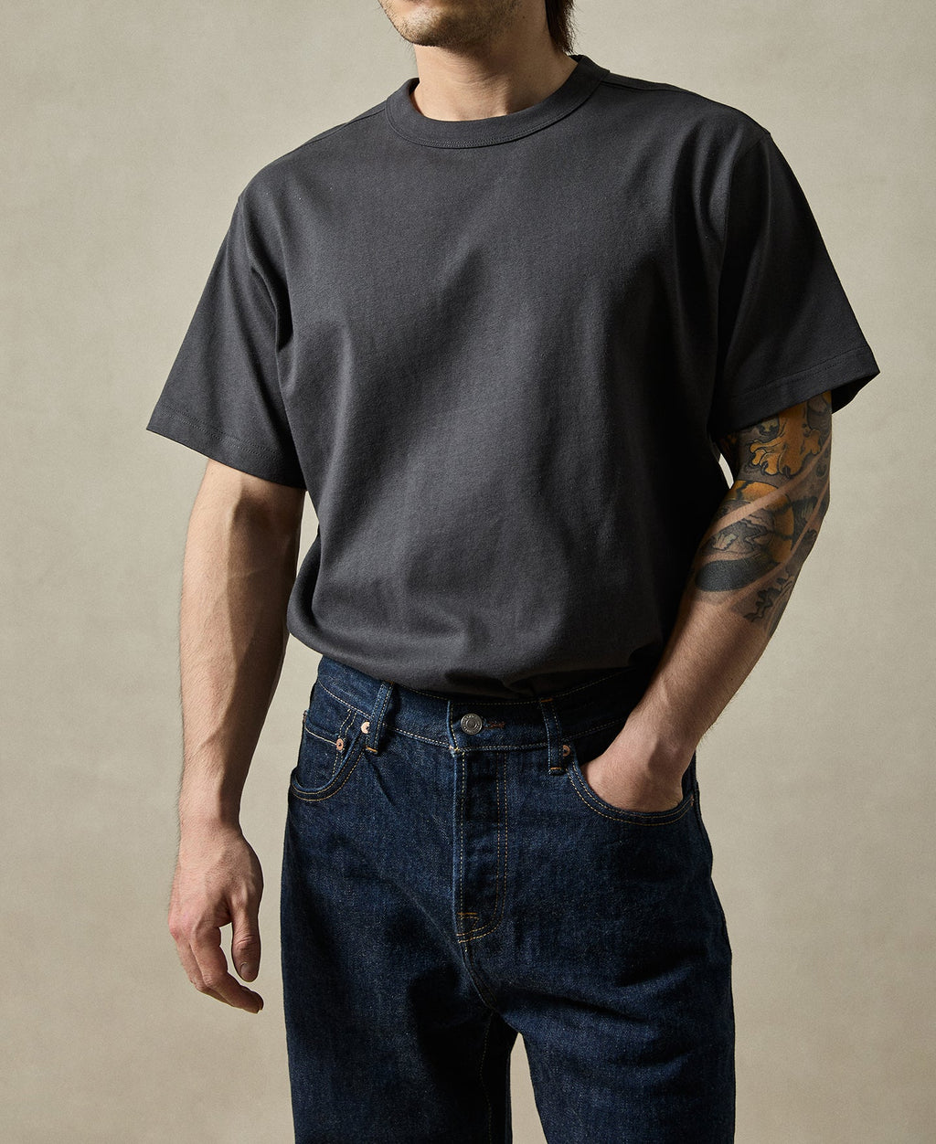 1990s Heavyweight Cotton Jersey Boxy T-Shirt