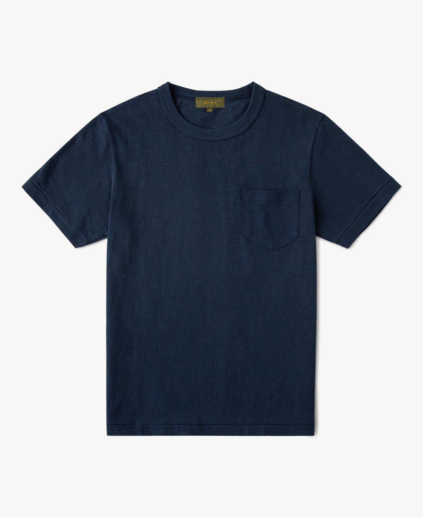Classic Fit Loopwheel Slub Cotton Pocket T-Shirt