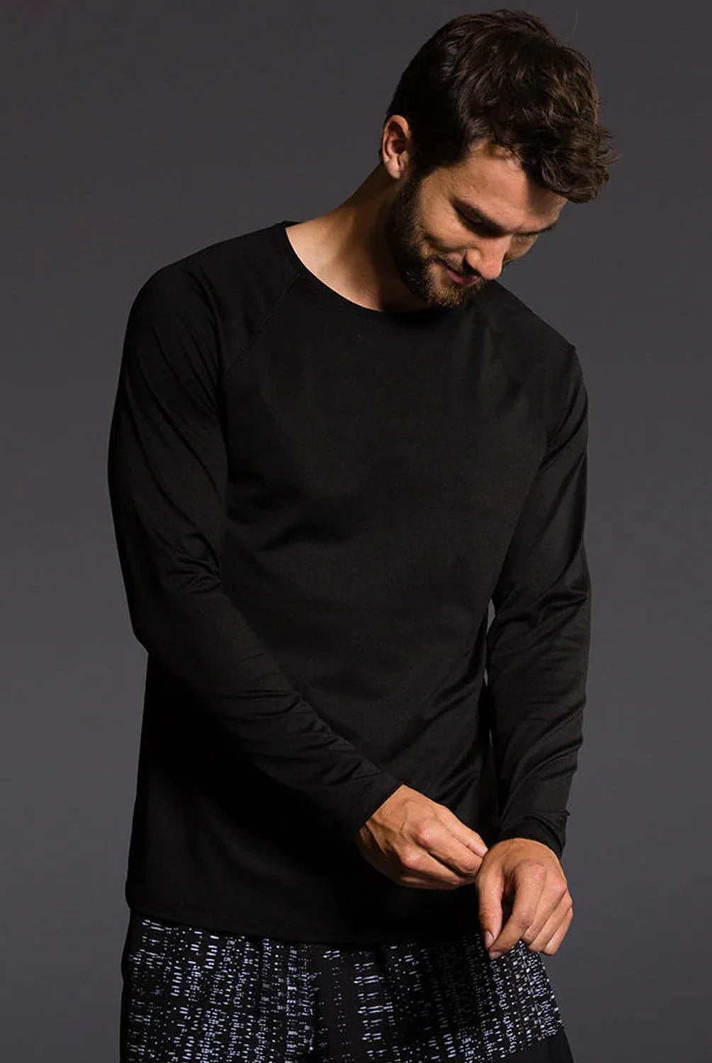 Men's Performance Fabric Raglan Long Sleeve Tee