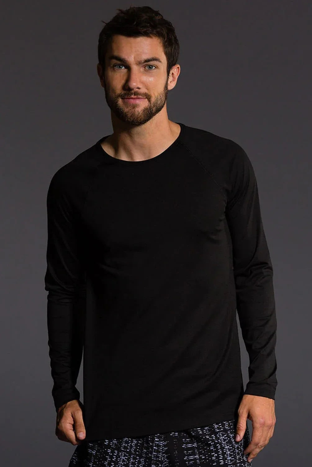 Men's Performance Fabric Raglan Long Sleeve Tee