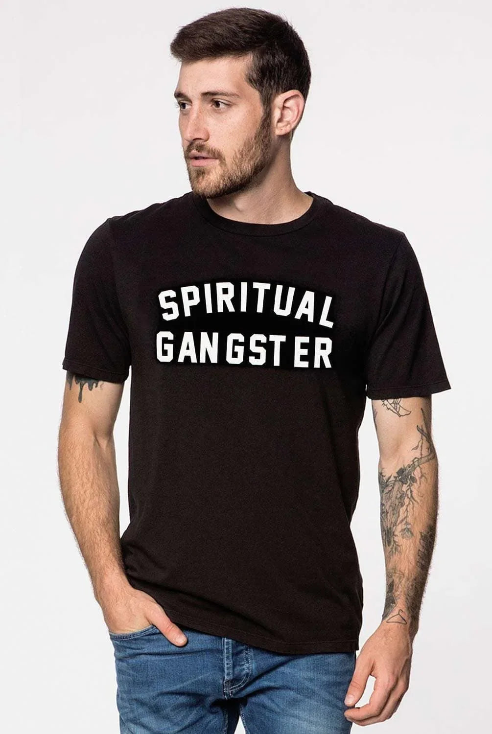 Relaxed fit Crew Neck Men's Logo Tee Shirt