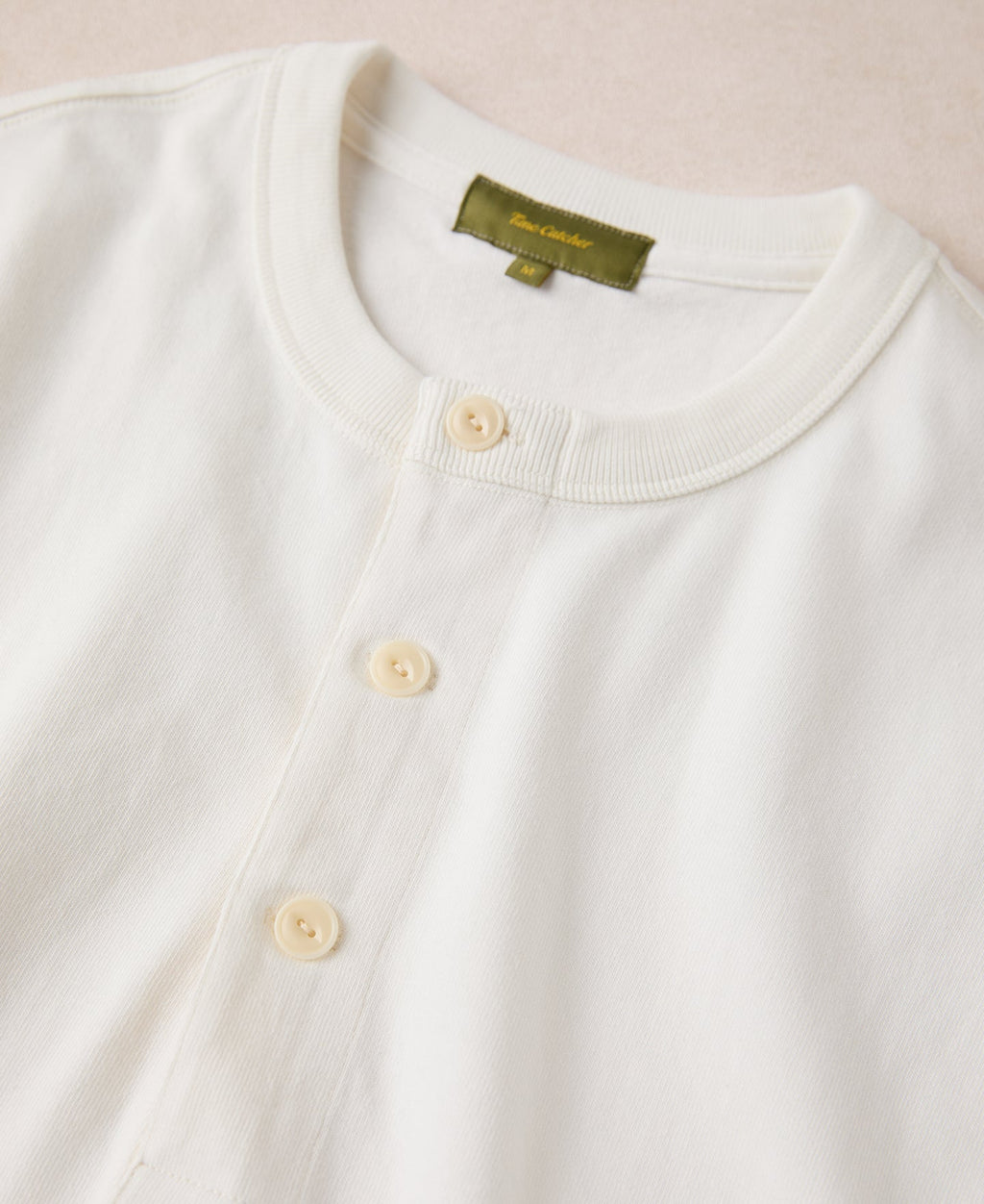 1930s Loopwheel Cotton Henley Shirt