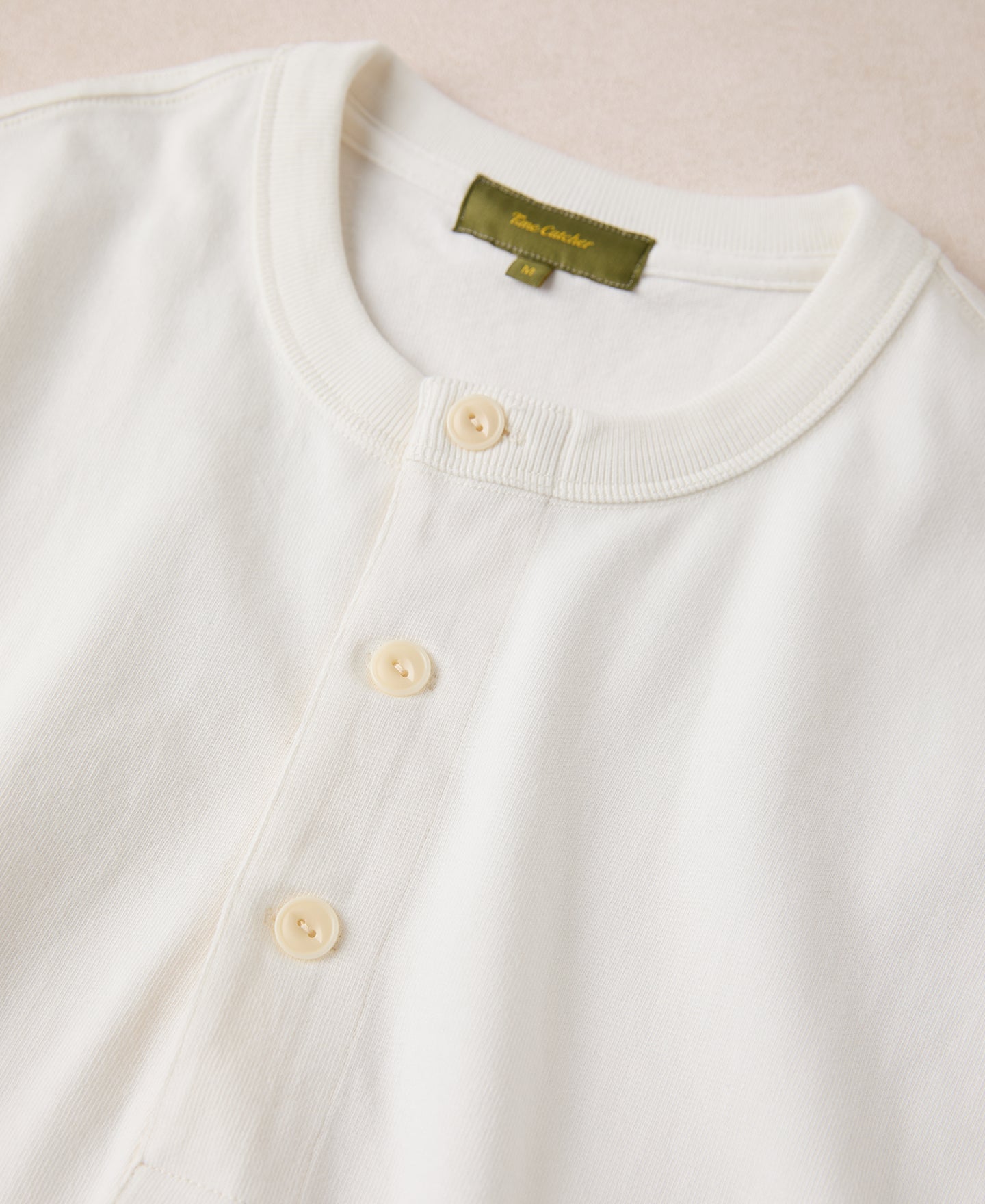 1930s Loopwheel Cotton Henley Shirt