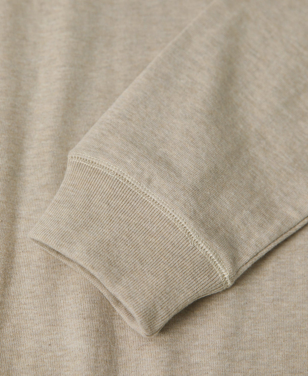 Loopwheel Long Sleeve Cotton T-Shirt