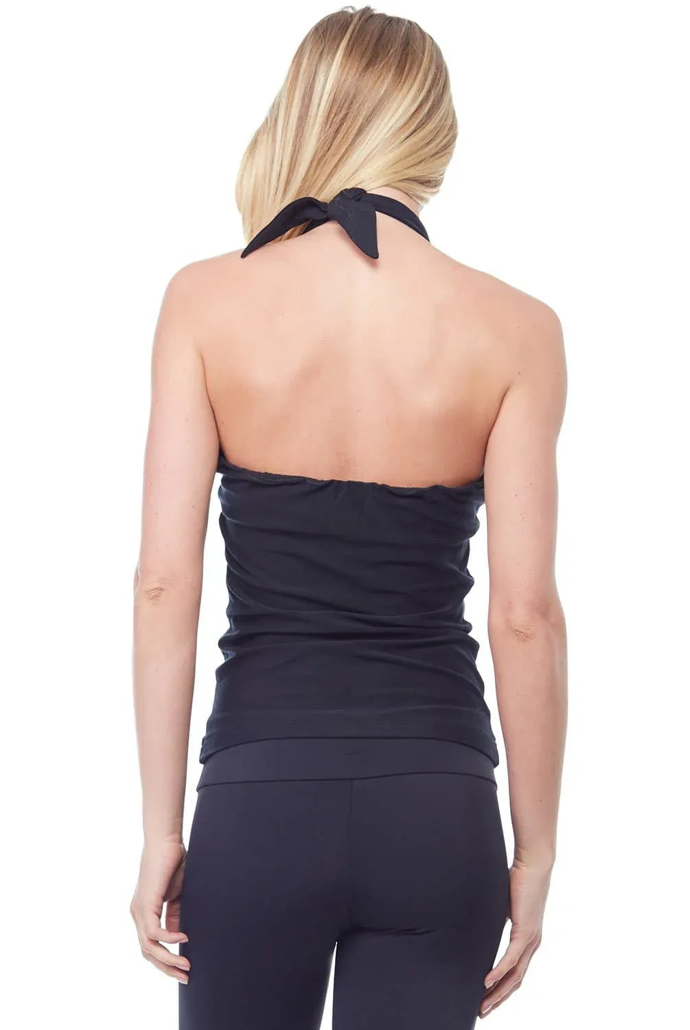 Flat Adjustable Halter Top With Built-In Bra