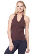 Flat Adjustable Halter Top With Built-In Bra
