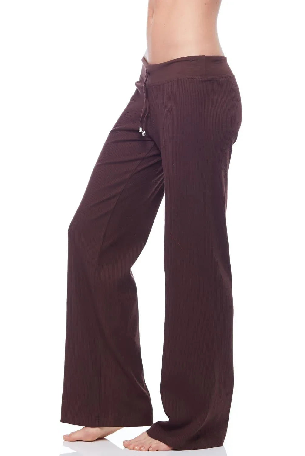 Ribbed Drawstring Pants Wide Legged Relaxed Fit