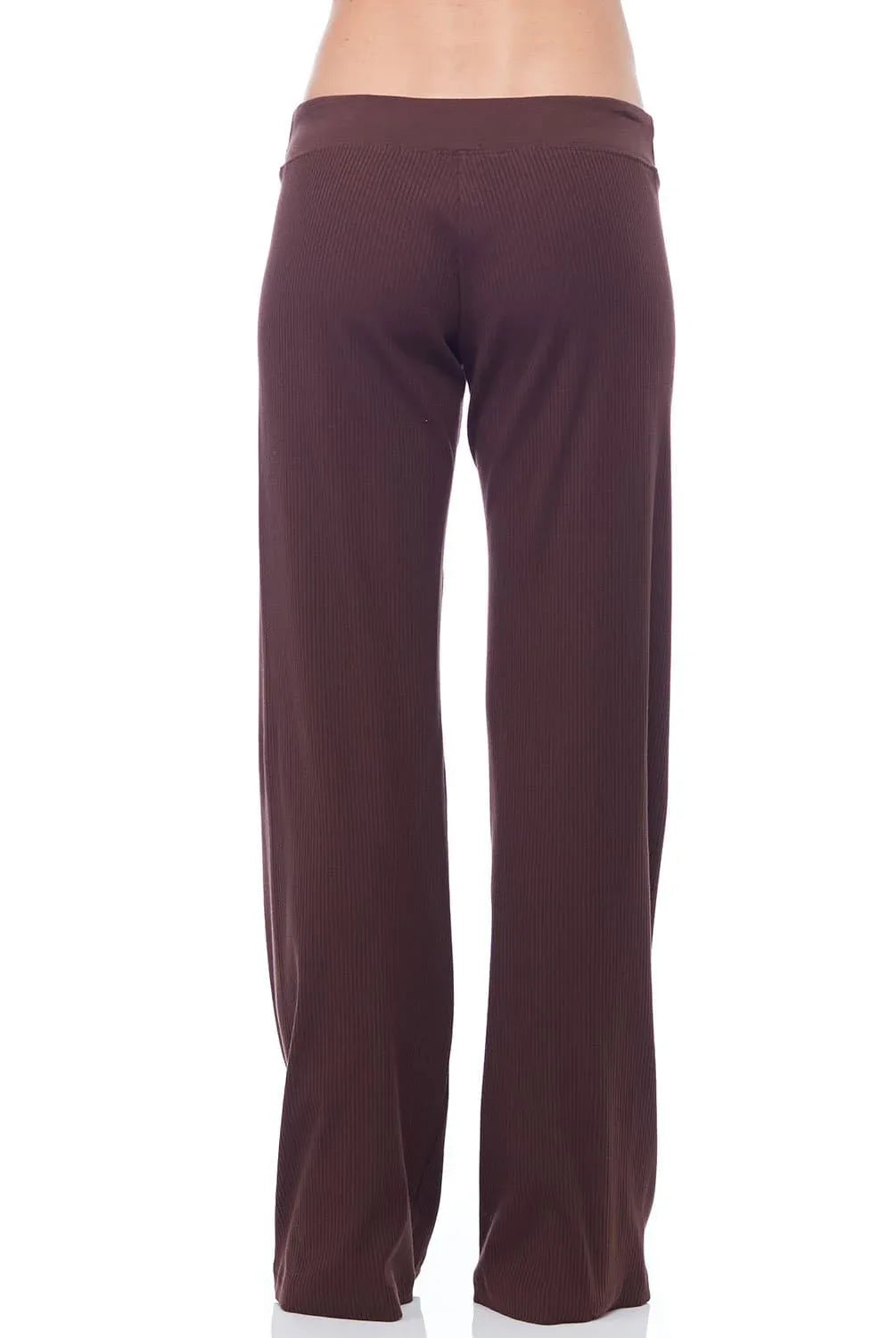 Ribbed Drawstring Pants Wide Legged Relaxed Fit