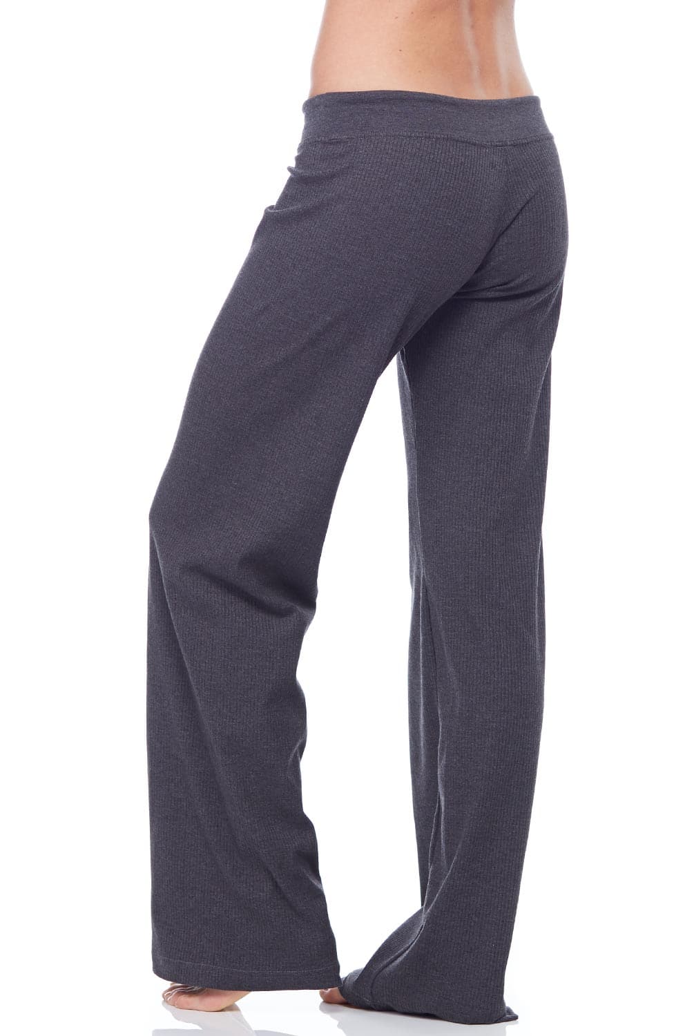 Ribbed Drawstring Pants Wide Legged Relaxed Fit