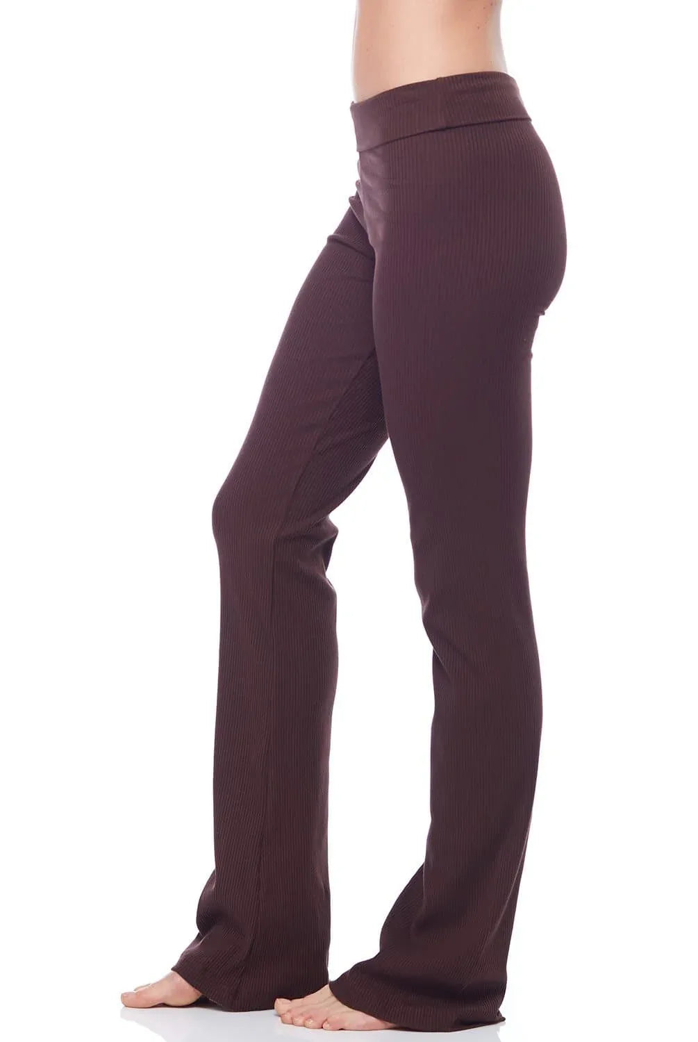 Ribbed Leggings with Soft Foldover Waistband & Flattering Fit
