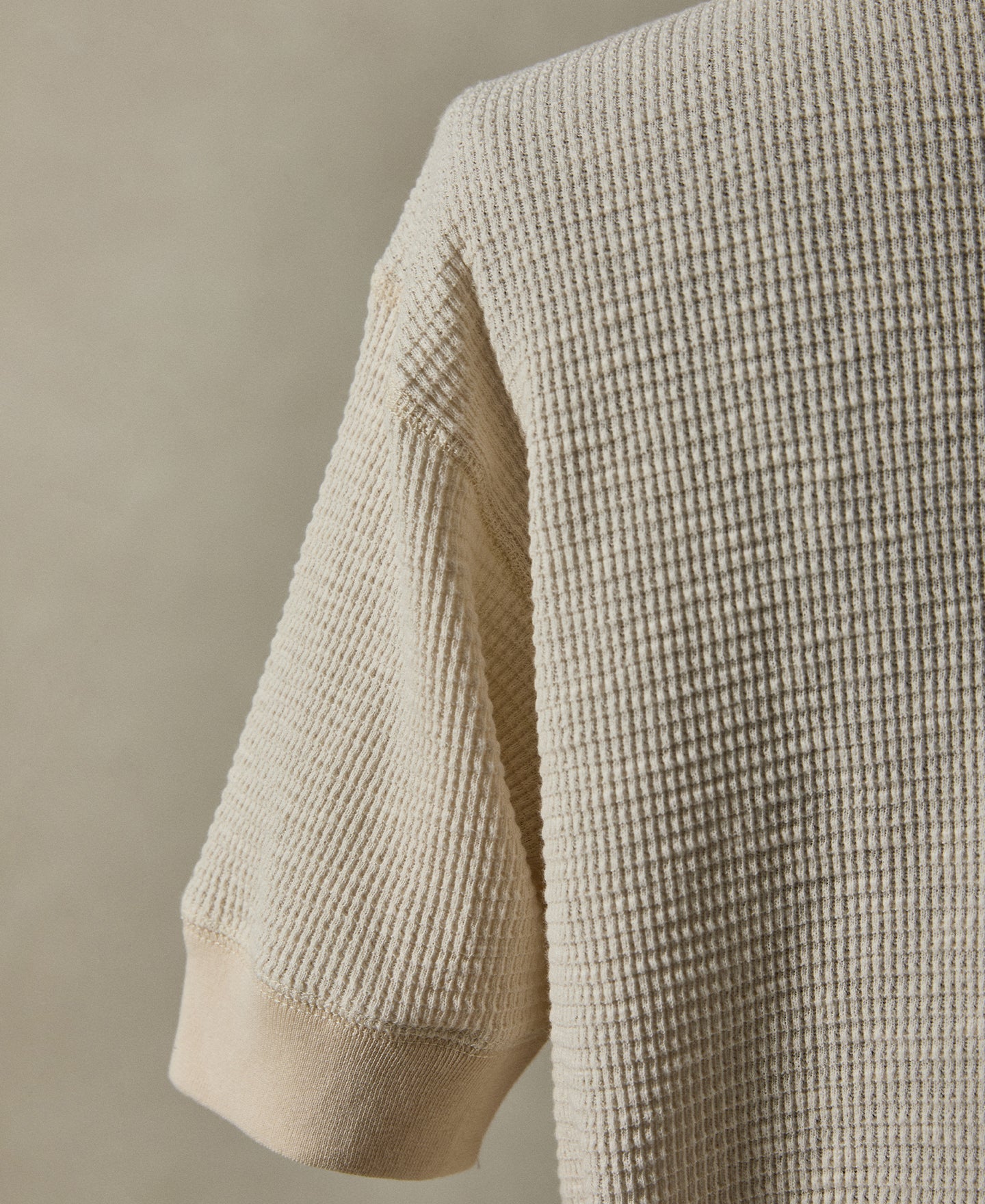Honeycomb Waffle Knit T-Shirt
