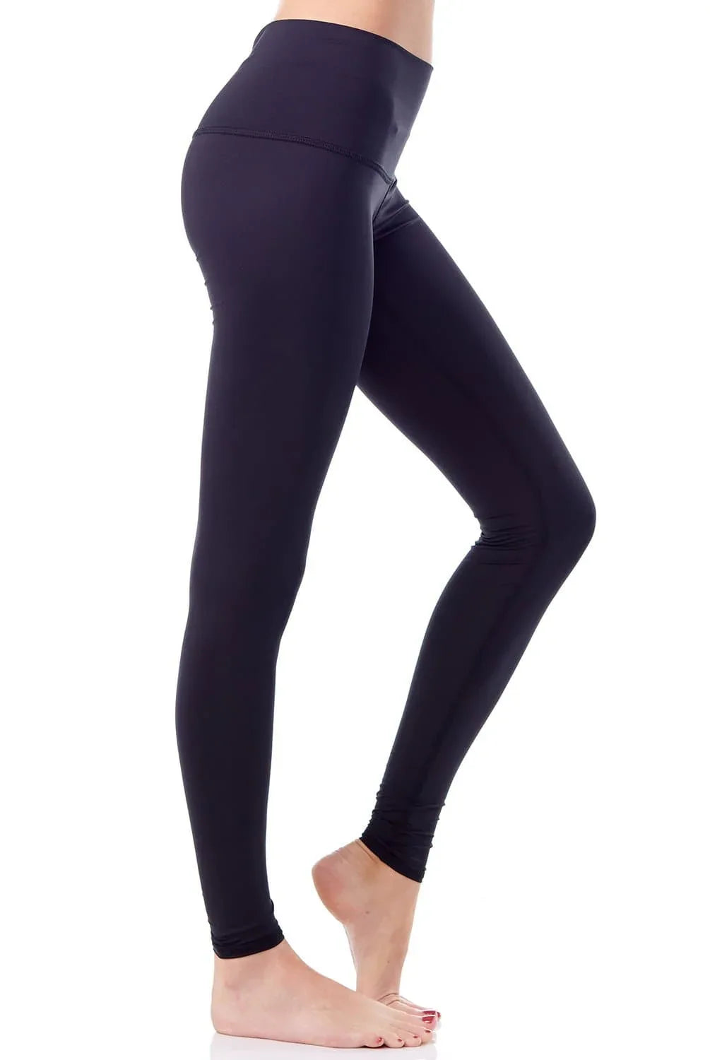 Solid Black Hot Pants - Eco-Friendly 7/8 Leggings